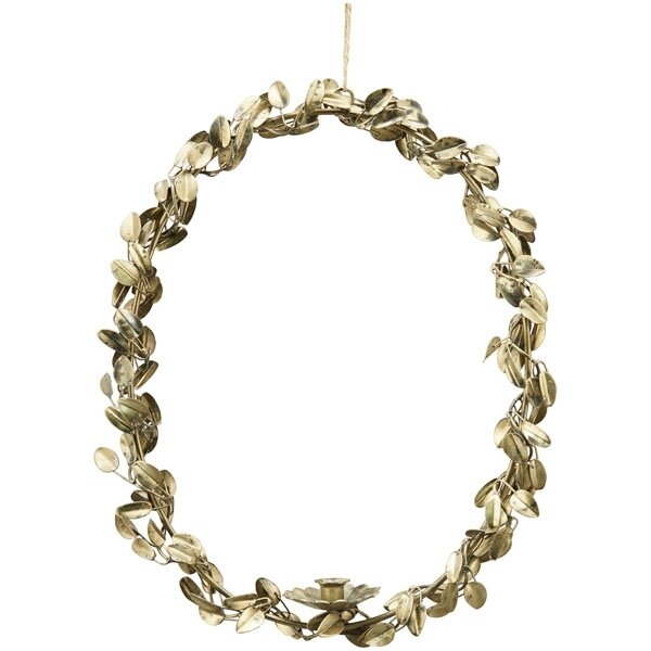 Подвесной подсвечник коричневый 27x6x34 см