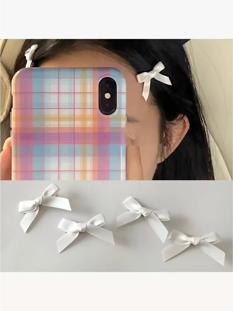 Маленькие заколки бантики y2k — фото 1