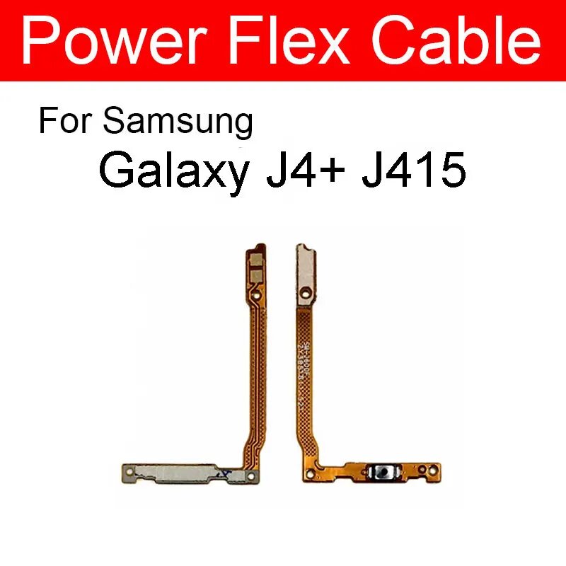Гибкий кабель питания и громкости для Samsung Galaxy J4 + J4 Plus J4Plus SM-J415F J415F кнопка регулировки громкости гибкий кабель, power flex