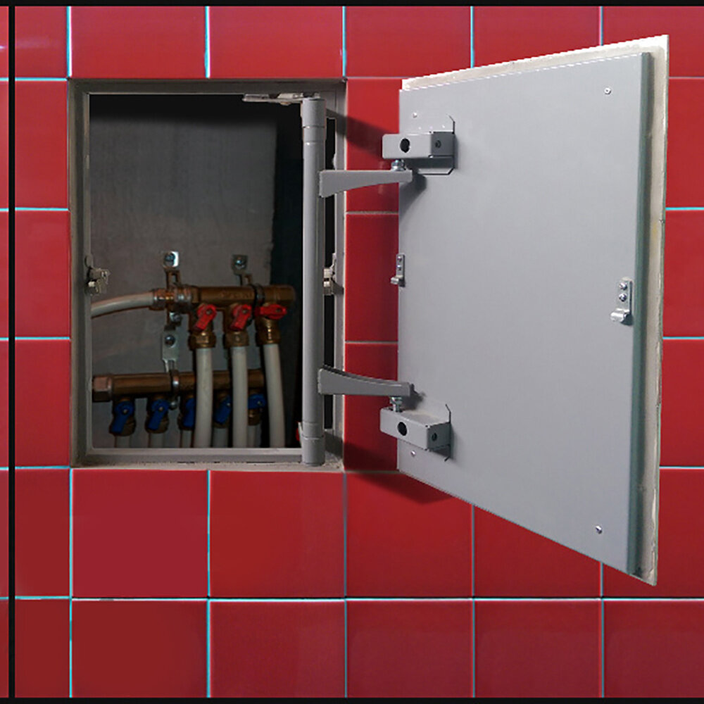 Люк под плитку пластик руси Profi 60х40 , настенный, распашной — фото 1