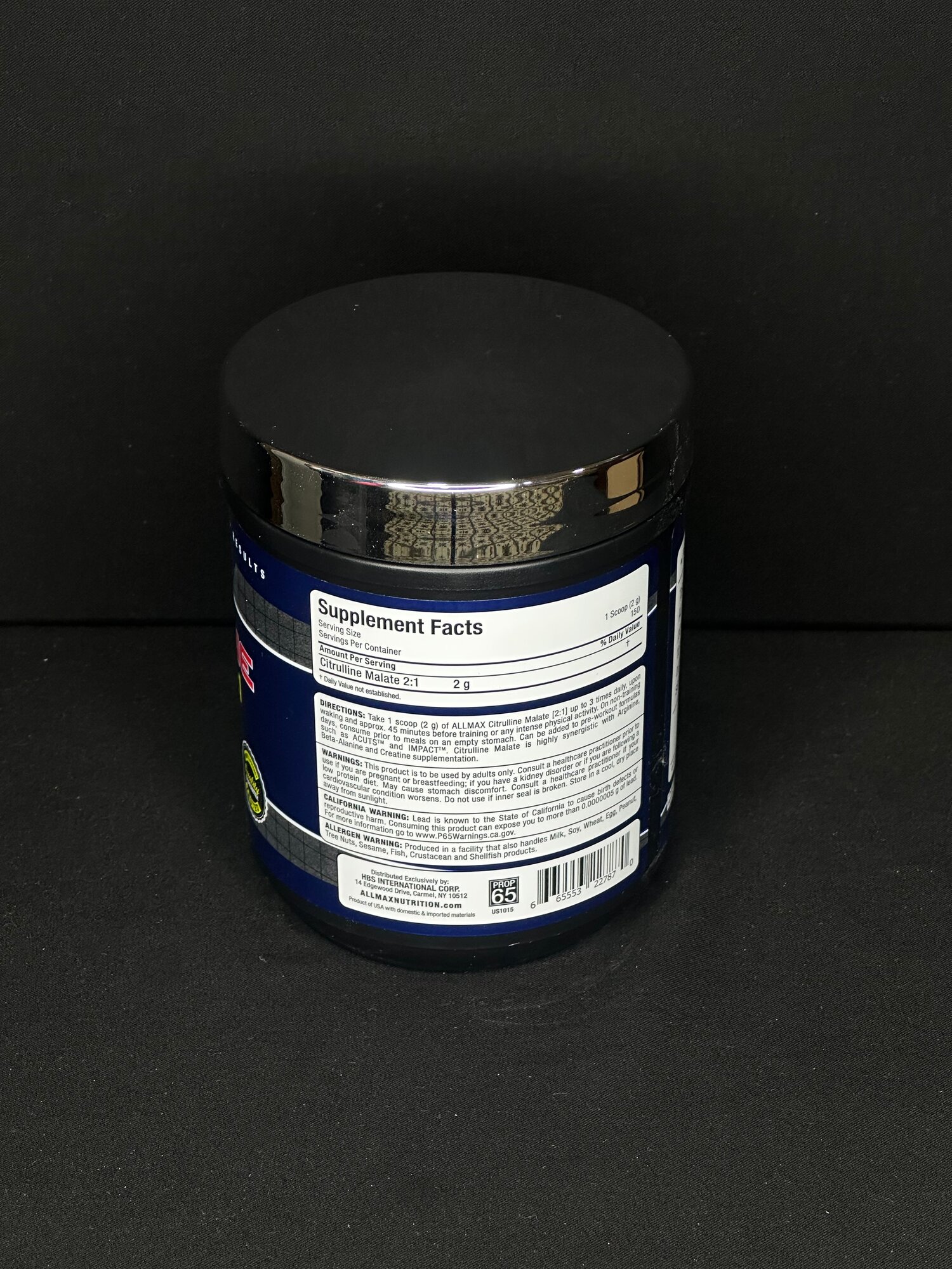 Аминокислота Allmax Citrulline, 150 порций, без вкуса, банка, 388г — фото 1