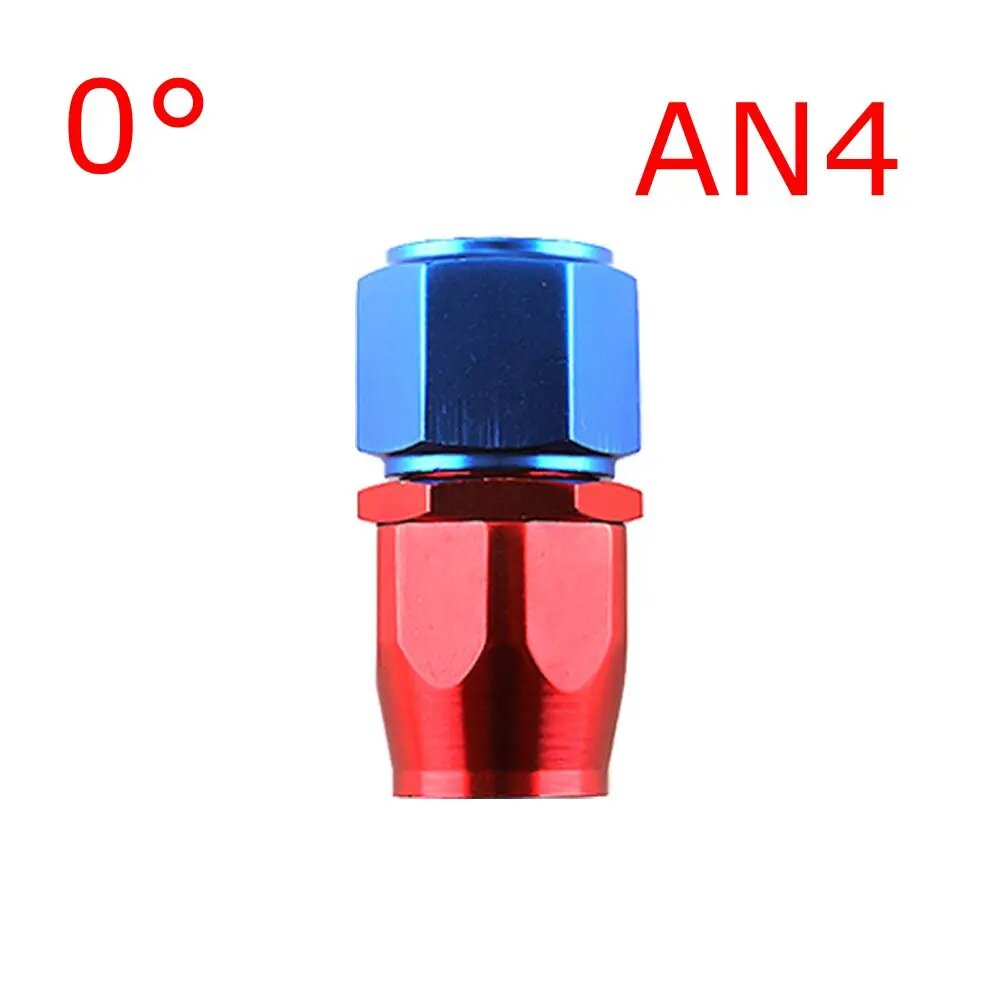 Универсальный AN4/AN6/AN8/AN10/AN12 Прямой 0 ° /45 ° /90 ° /180 ° Ступень CPE Масло Топливный Поворотный шланг Фитинг Набор адаптеров для конца масляного шланга AN4-0