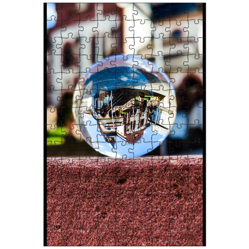 фото Магнитный пазл 27x18см."церковь, lensball, мяч" на холодильник lotsprints