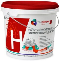 Жидкая теплоизоляция TSMCERAMIC-Home для дома, квартиры и дачи, 3,6л