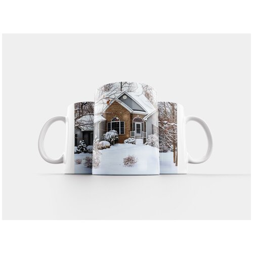 фото Кружка "зима, снега, дом" 320 мл lotsprints