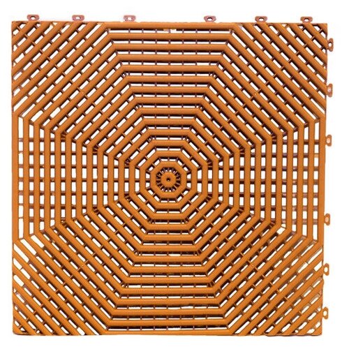 Садовое покрытие из прочного полипропилена-Плитка терракотовая 6 шт для оформления придомовой территории 5035₽