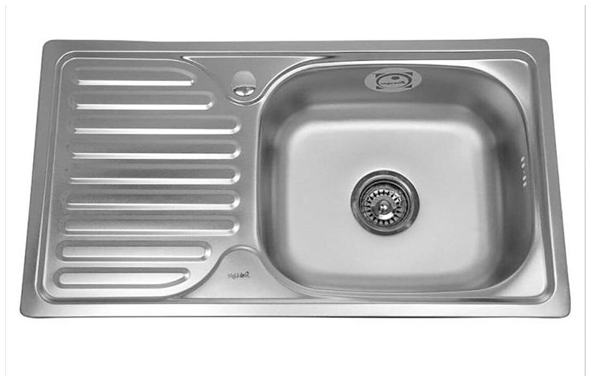 мойка кухонная врезная нержавеющая сталь SINKLIGHT N 7642 U 0.8/180 1E матовая