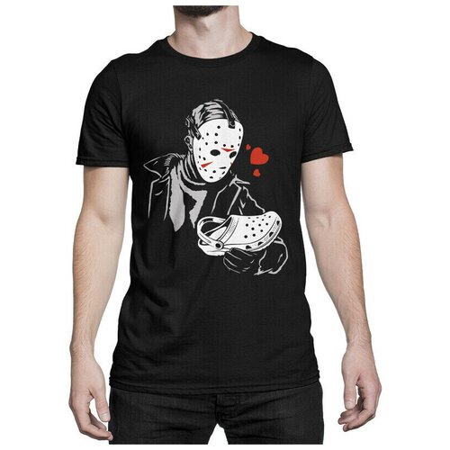 Футболка DreamShirts Джейсон Вурхиз и кроксы Мужская черная S