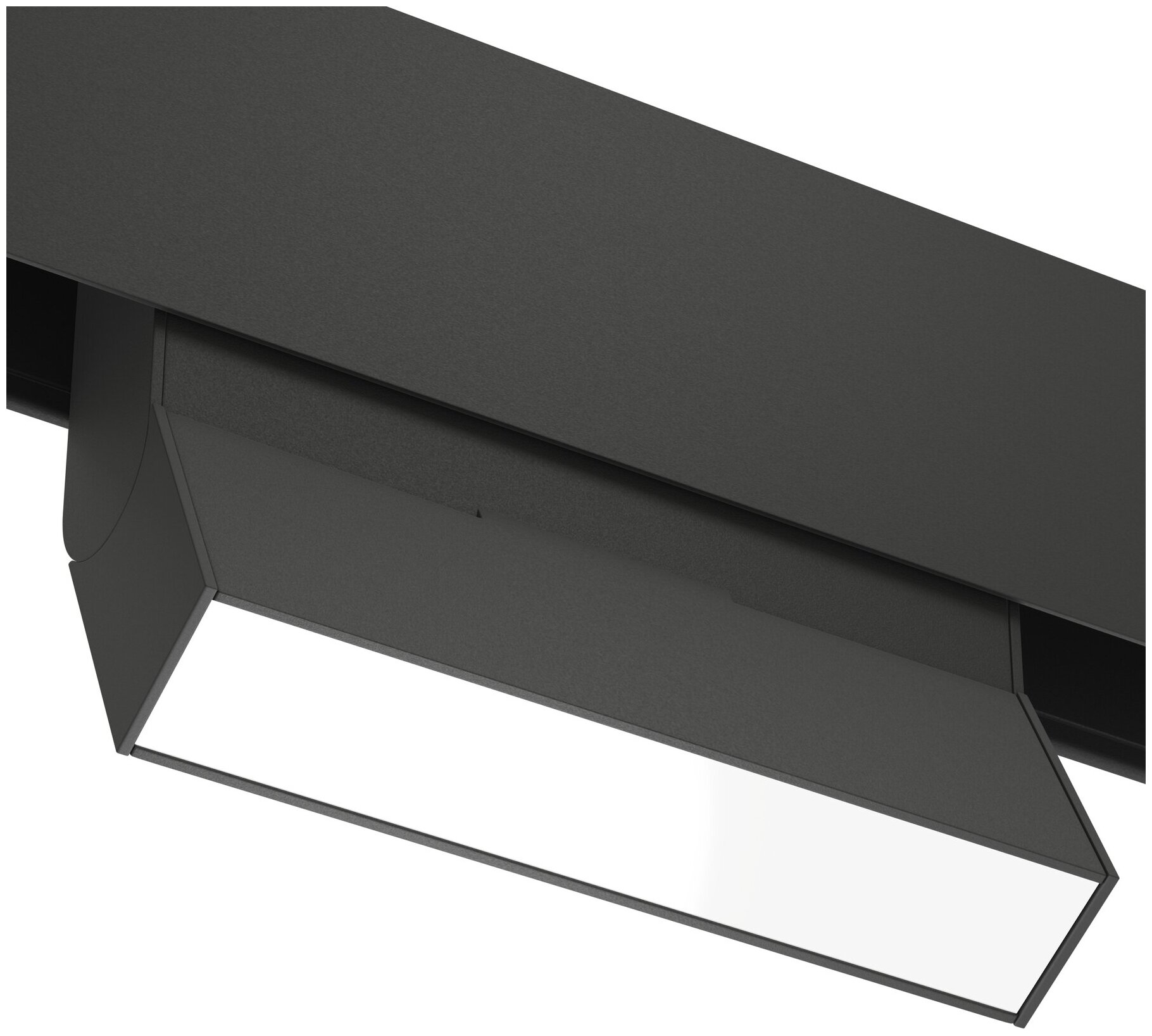 Трековый светодиодный светильник магнитный SPOT BLACK BOOK MAGNETIC S20 48V 8W 110° CRI90 OSRAM 3000K | Черный корпус L112хH110mm