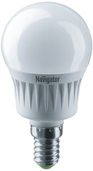 Лампа светодиодная Navigator 94468, E14, G45, 7 Вт, 4000 К