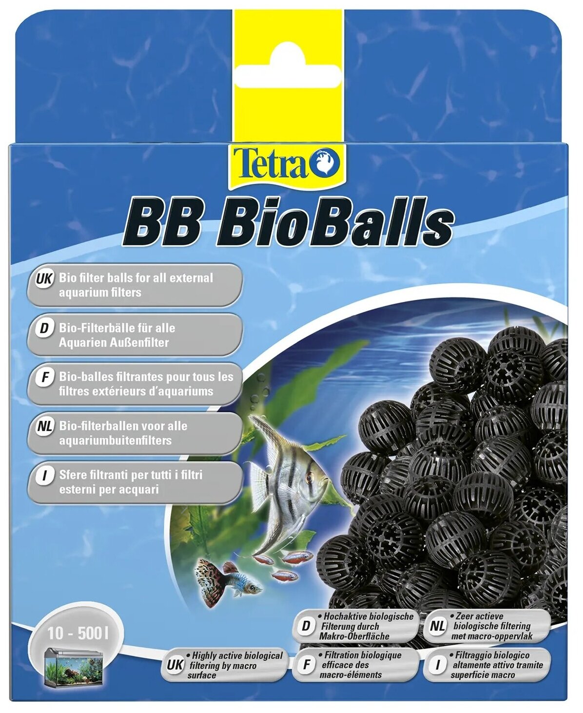 Наполнитель для аквариумных фильтров Tetra ВВ BioBalls, 800 мл (шарики)