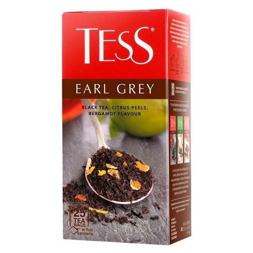 Чай TESS Эрл Грей черный, 25пак 0645-10-1 , 2 шт.