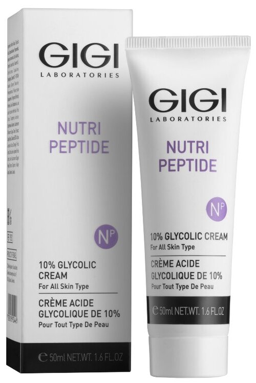 Gigi Nutri Peptide 10% Glycolic Cream Крем ночной с 10% гликолиевой кислотой для всех типов кожи, 50 мл