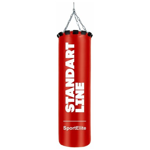 фото Мешок боксерский sportelite standart line, 120 см, d 34, 45 кг, красный sport elite