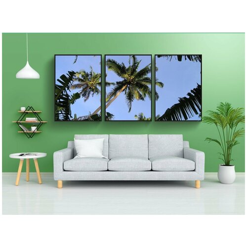 фото Набор модулных постеров для интерьера "пальмы, самоа, экзотика" 60x90 см. в тубусе, без рамки lotsprints