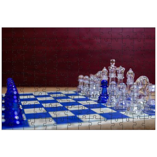 фото Магнитный пазл 27x18см."королева, шахматы, игра" на холодильник lotsprints