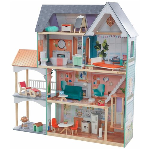 Кукольный дом KidKraft Далия, с мебелью, 30 элементов (65987_KE)