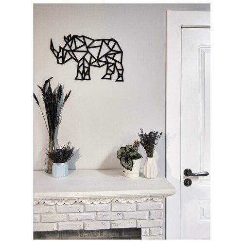Геометрическое панно Woodcarver «Носорог»