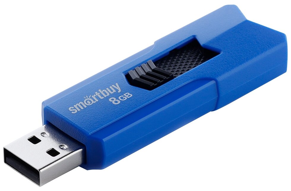 Флеш-накопитель USB 2.0 Smartbuy 8GB STREAM Blue (SB8GBST-B)