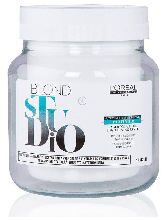 Обесцвечивающая паста L`oreal Professionnel Blond Studio Platinum Plus, 500 г