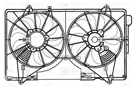 Вентилятор Радиатора (2 Шт.) С Кожухом Mazda Cx-5 11- Luzar арт. LFK 25CX