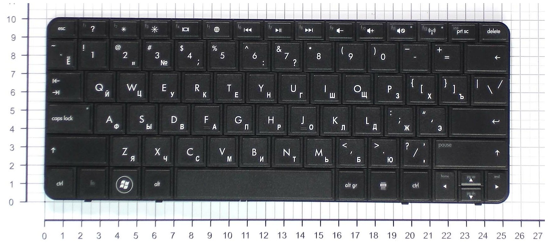 Клавиатура для ноутбука HP Compaq 622344-DJ1 черная