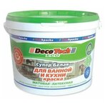Краска латексная DecoTech Eco для ванной и кухни влагостойкая глубокоматовая - изображение
