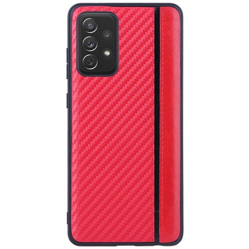 Чехол G-Case Carbon для Samsung Galaxy A72 SM-A725F, красный