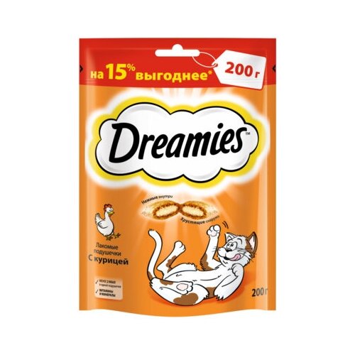 Dreamies Лакомые подушечки для кошек с курицей, 10150256 | , 0,14 кг, 24971 (26 шт)