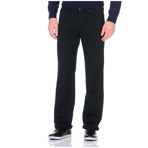 фото Джинсы классика утепленные dairos черный, размер 40