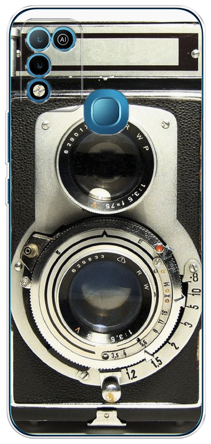 Силиконовый чехол "Старинный фотоаппарат" на Infinix HOT 11 Play / Инфиникс Хот 11 Плей