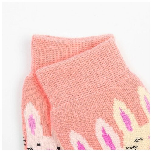 фото Носки детские, цвет персик, размер 18-20 носкофф
