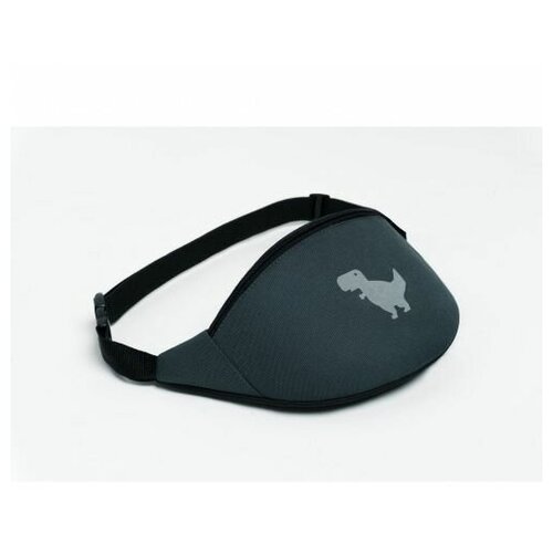 Сумка на пояс Край Дино рефлектив, серая