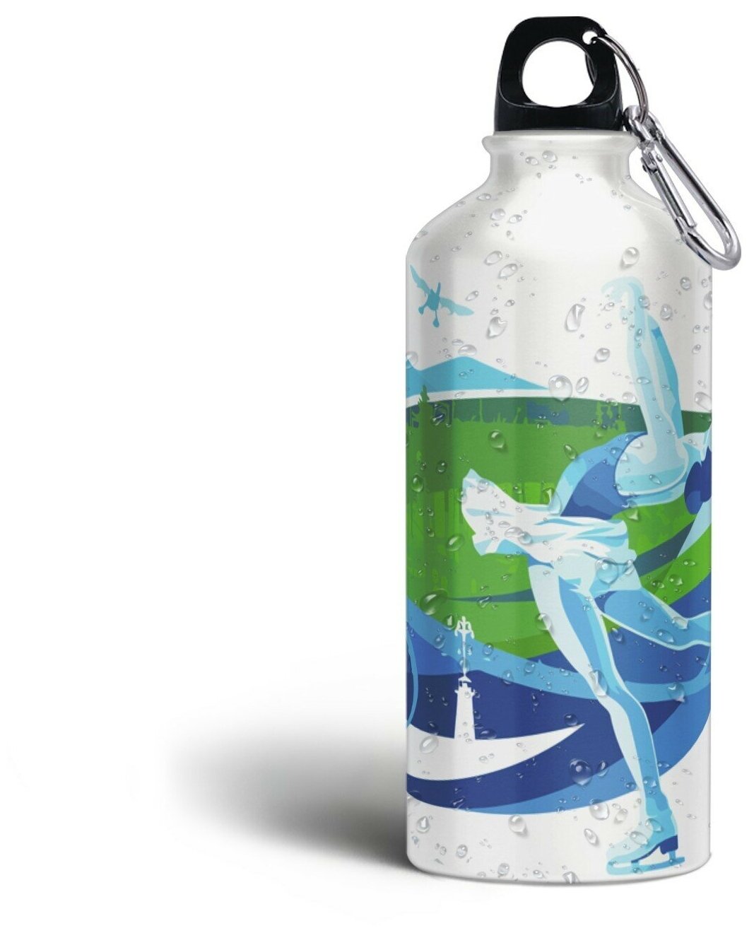 Бутылка спортивная/туристическая фляга фигурное катание спорт - 149