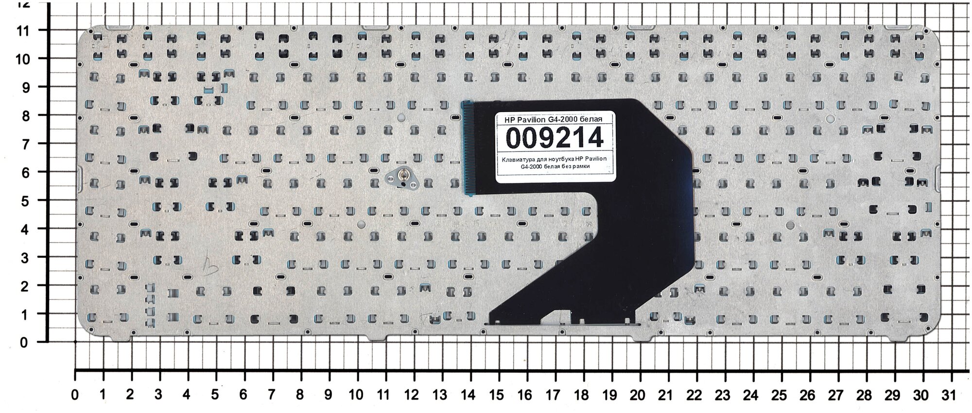Клавиатура для ноутбука HP MP-11K36SU-920W белая без рамки