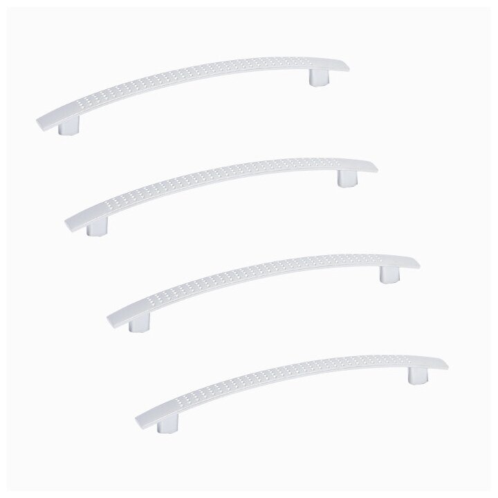 Ручка мебельная скоба К6127Е 128мм, матовый хром (4 шт) - фотография № 1