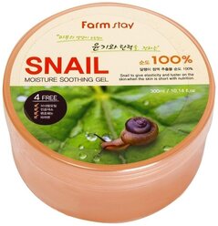 Farmstay Гель для тела многофункциональный смягчающий с муцином улитки Moisture Soothing Gel Snail, 300 мл