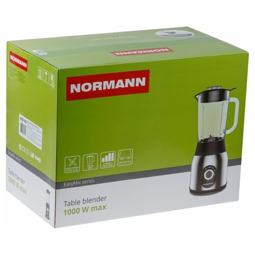 Блендер стационарный ACB-143 NORMANN 1000 Вт 3 скор пульс стеклянная чаша 15 л 430000₽