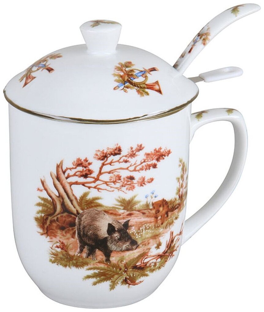 фото R-260035 Кружка с заварником и ложкой