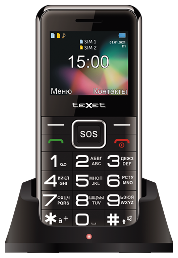 Мобильный телефон teXet TM-B319 Black - фотография № 2