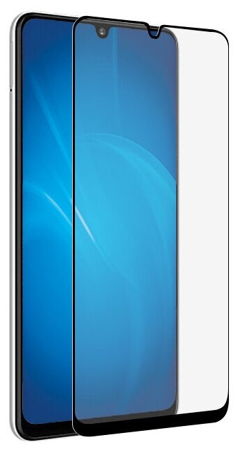 Стекло закаленное DF для Samsung Galaxy A22 4G / M22 Anti-Spy Fullscreen Fullglue Black Frame sAntiSpy-05 - фото №1