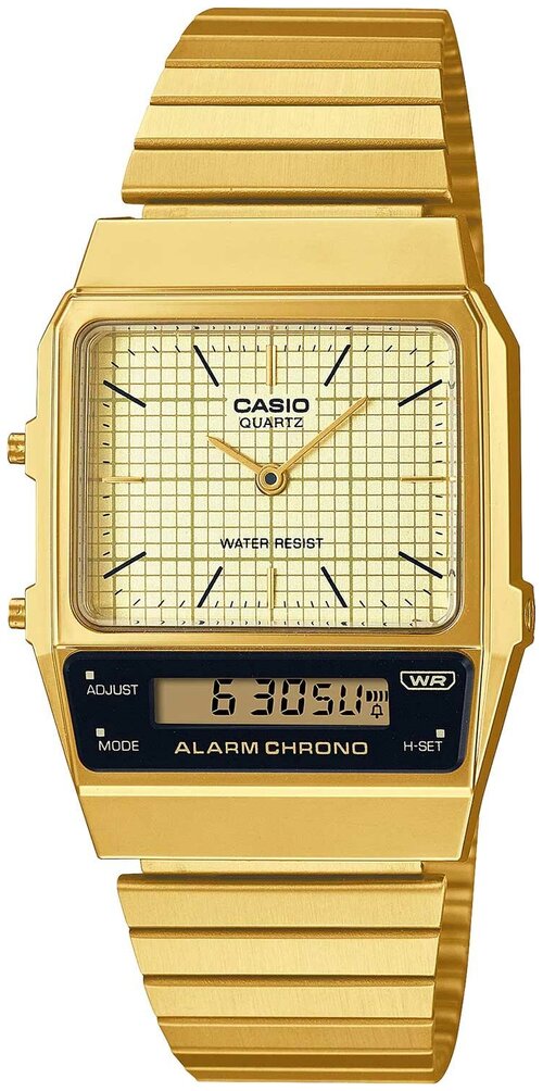 Наручные часы CASIO Vintage AQ-800EG-9A, золотой, желтый