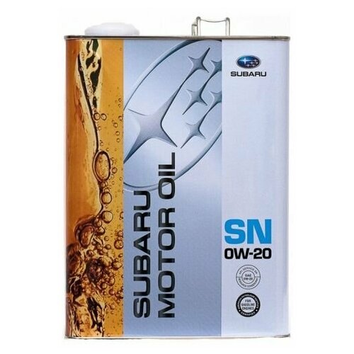 Моторное масло синтетическое Subaru Motor Oil SN 0W-20, 4л