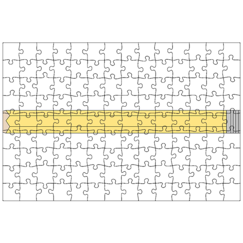 фото Магнитный пазл 27x18см."карандаш, пишу, письменный инструмент" на холодильник lotsprints