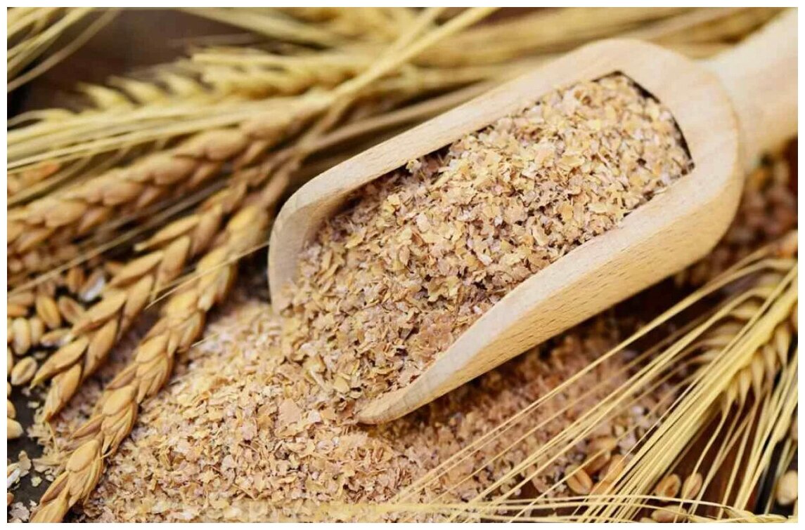 Отруби пшеничные пищевые 1 кг. (1000гр.) из мягких сортов Кубанской пшеницы третьего класса экологически чистый продукт