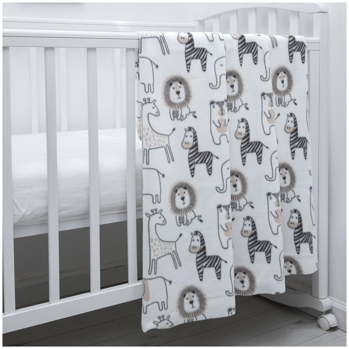 Плед для новорожденных 100х140  Плед детский флисовый  Африка  Baby Nice