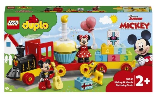 Конструктор LEGO DUPLO Disney 10941 Праздничный поезд Микки и Минни, 22 дет.