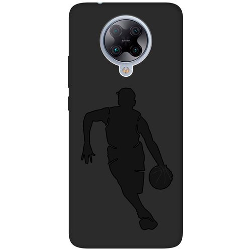 Матовый чехол Basketball для Xiaomi Redmi K30 Pro / Poco F2 Pro / Сяоми Редми К30 Про / Поко Ф2 Про с эффектом блика черный матовый чехол bts stickers для xiaomi redmi k30 pro poco f2 pro сяоми редми к30 про поко ф2 про с 3d эффектом черный