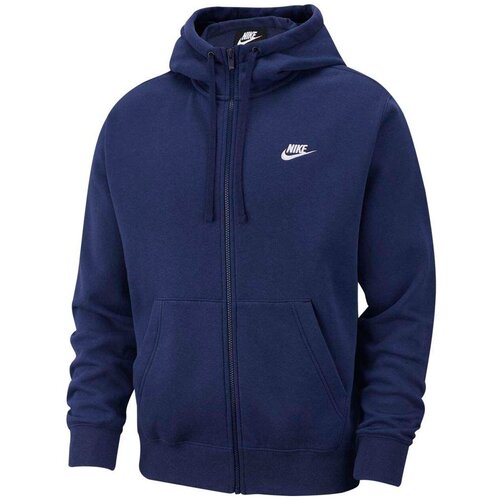 Толстовка NIKE Sportswear Club Fleece Men's Full-Zip Hoodie, размер L, синий