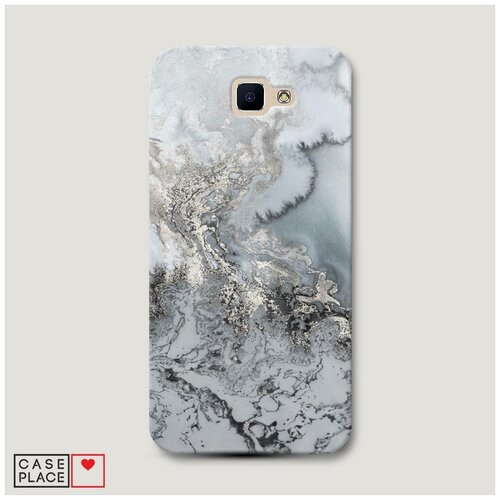 фото Чехол пластиковый samsung galaxy j5 prime 2016 морозная лавина серая case place
